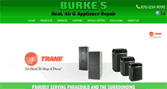 Desktop Screenshot of burkesheatandair.com